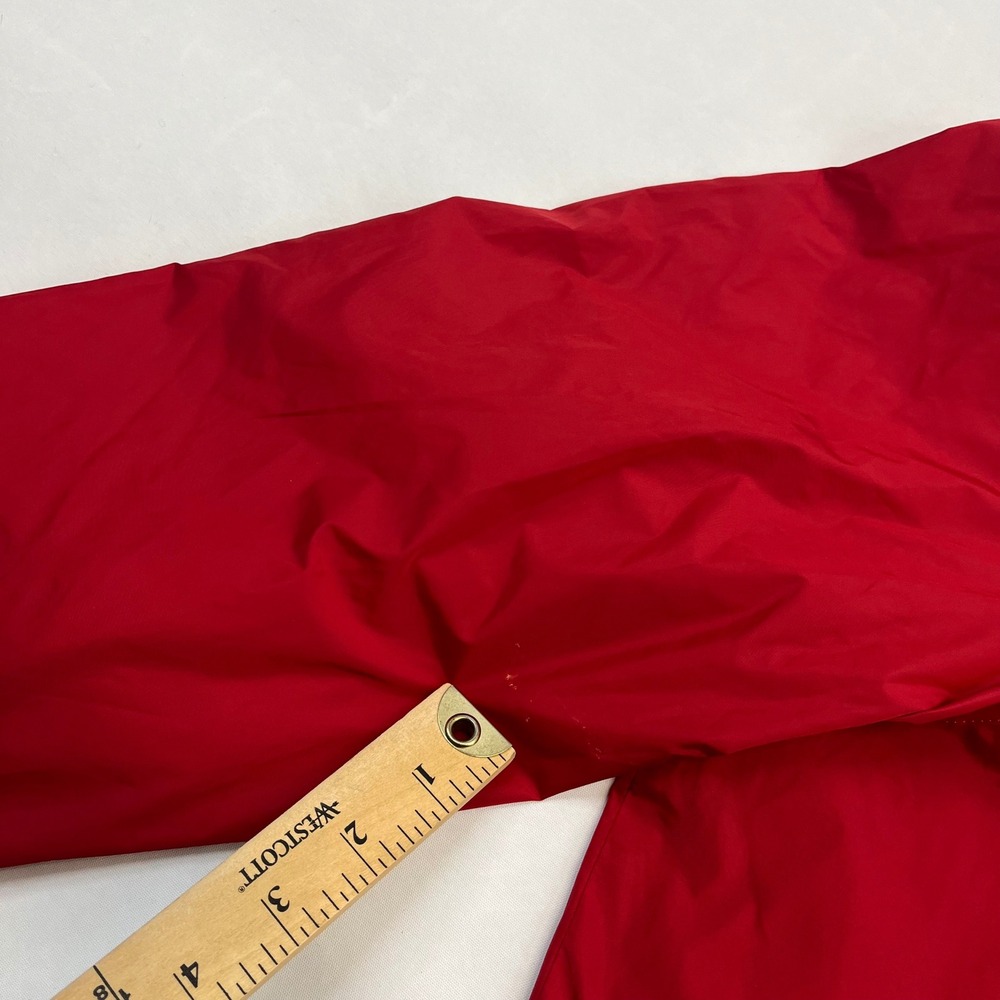 Polo Ralph Lauren Windbreaker Mens Red Logo Mock Neck Sporty Medium Jacket - Picture 9 of 11